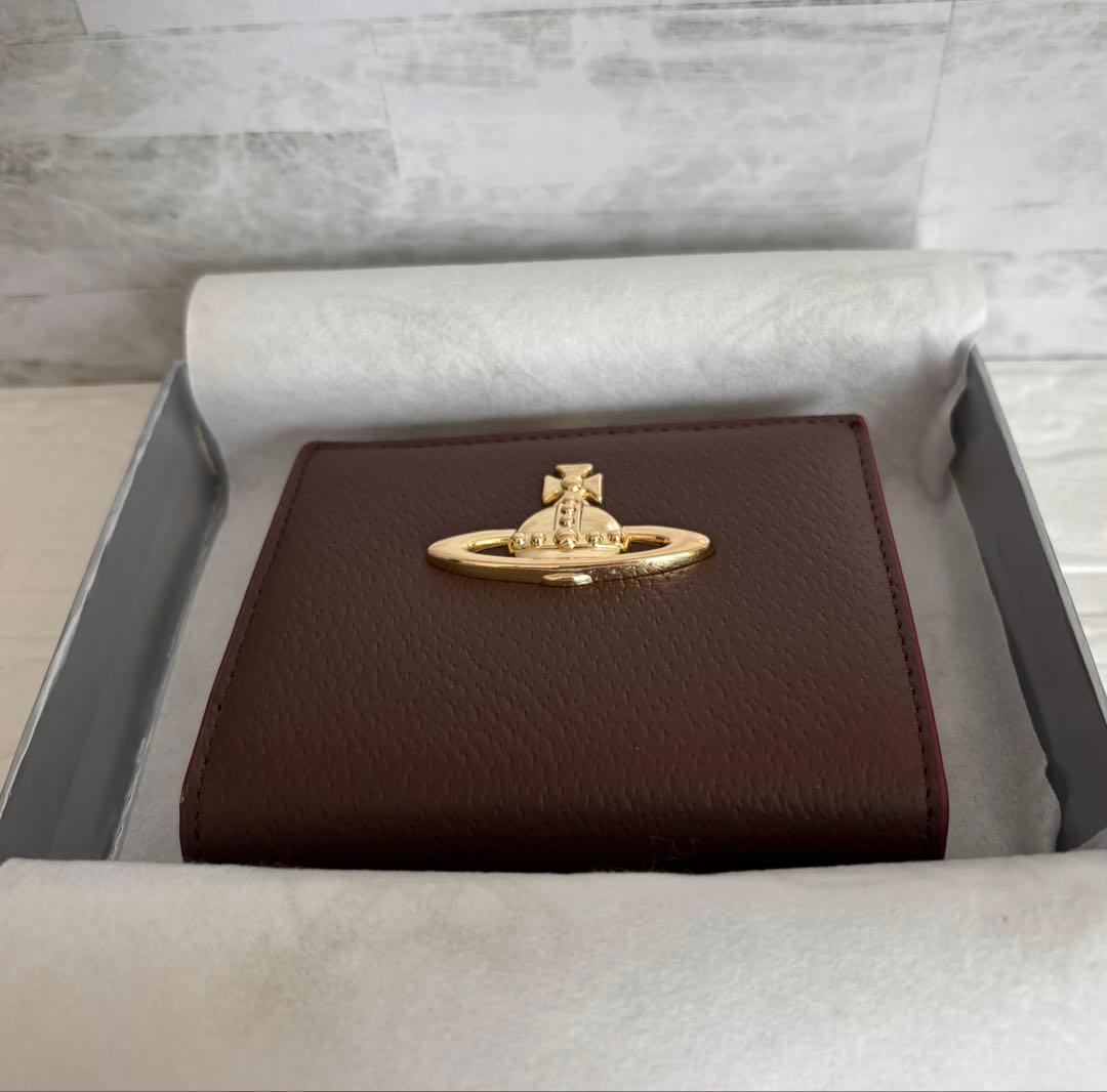 Vivienne Westwood オーブロゴ 二つ折ウォレット　希少！ブラウン