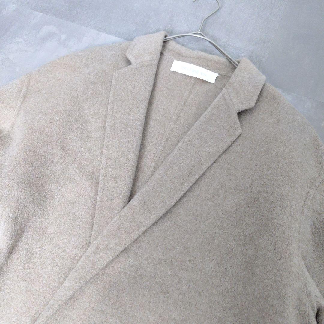 GALERIE VIE　ウールダブルフェイス チェスターコート　ベージュ　36