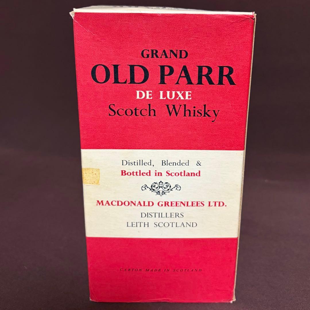 未開栓 オールドパー Old Parr De Luxe 12年 ティンキャップ