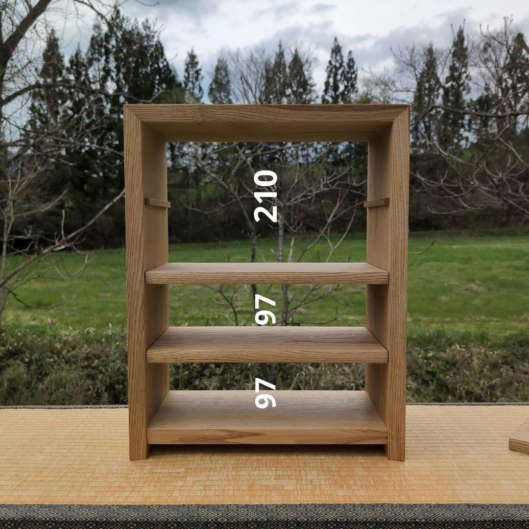 古材リメイク　総栗造り 自在棚のオープンシェルフ