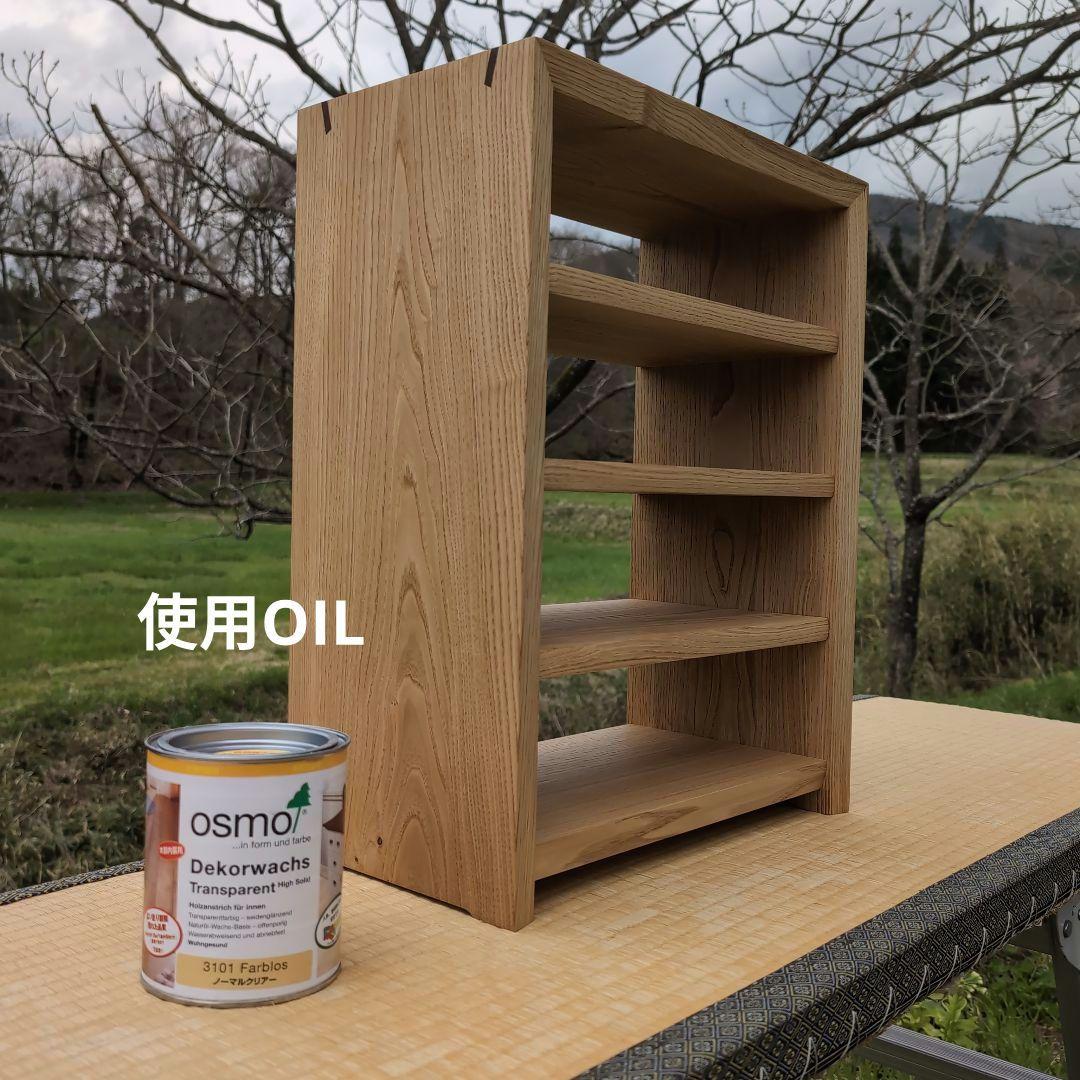 古材リメイク　総栗造り 自在棚のオープンシェルフ