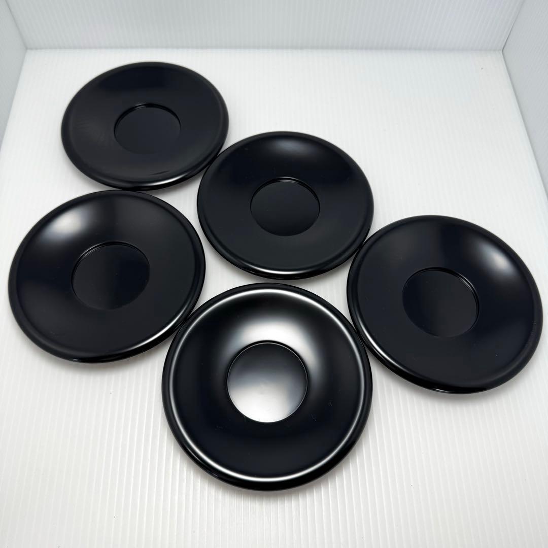 新品 輪島塗 慶塚 慶塚漆器 茶托 和皿 漆器 漆 器 お茶請け 丸 黒 共箱