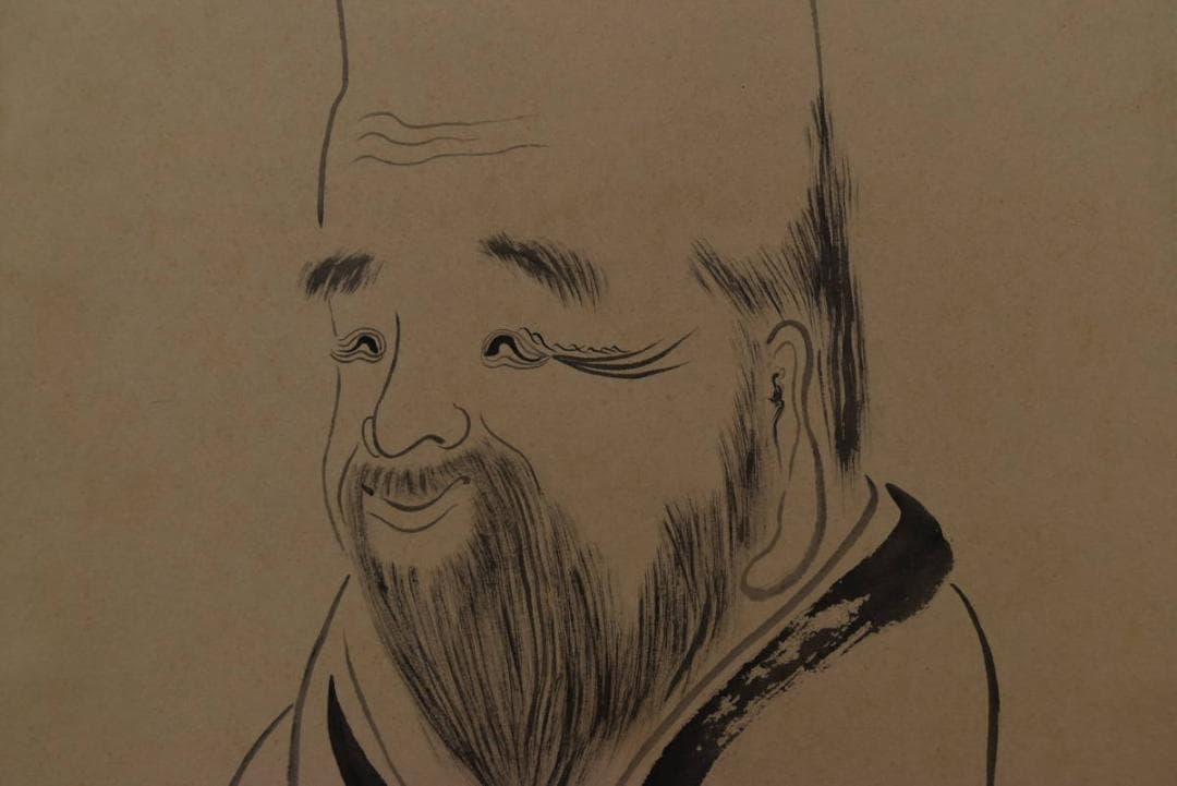 良念/寿老人図/七福神の内の一人/掛軸☆宝船☆Z-955