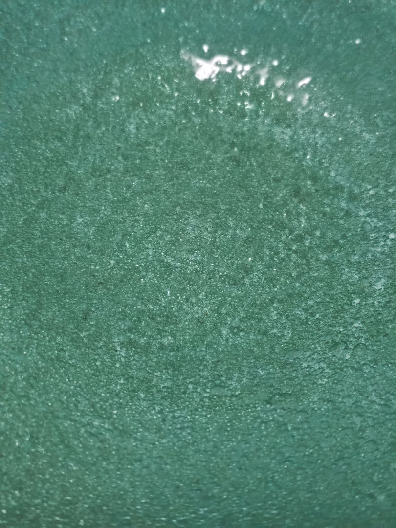 稲盛盛吉　吹き泡ガラス　変型鉢皿　ほぼ新品　刻印有