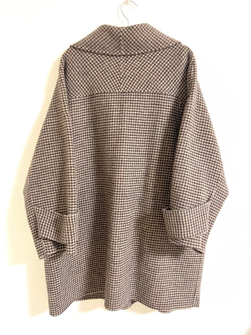 Mila Owen 川口春奈着用 接結ハーフ丈Aラインコート