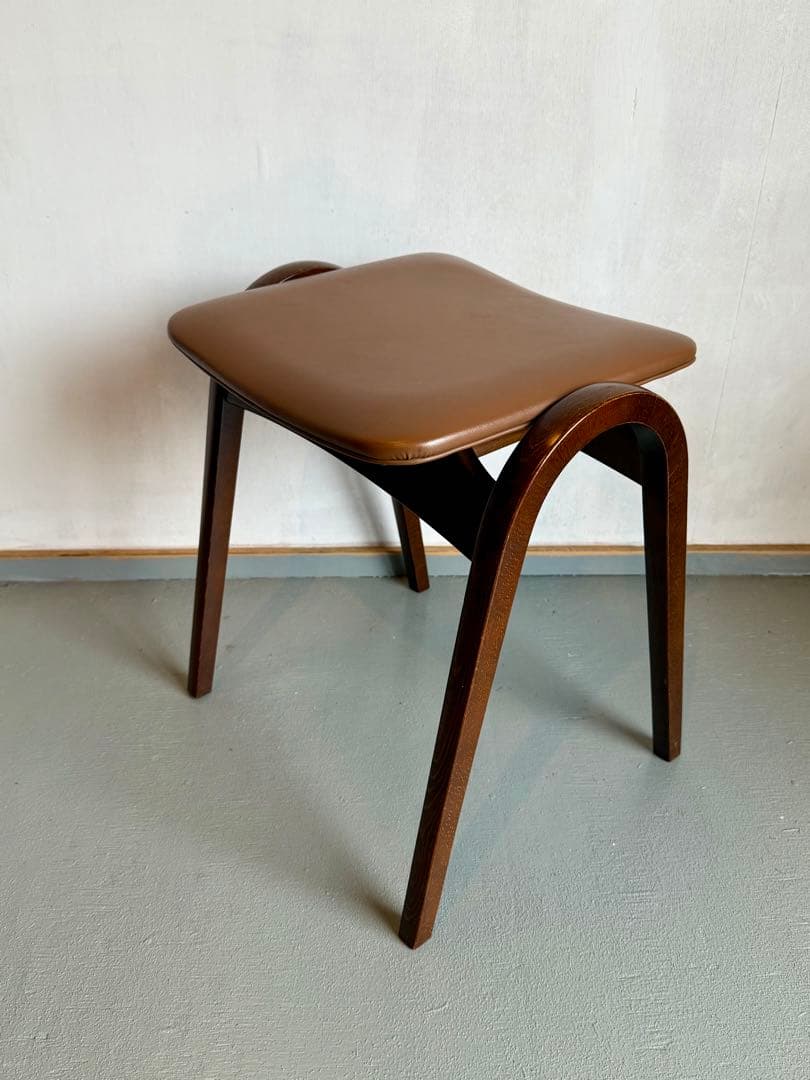 秋田木工 スタッキングスツール ブラウン