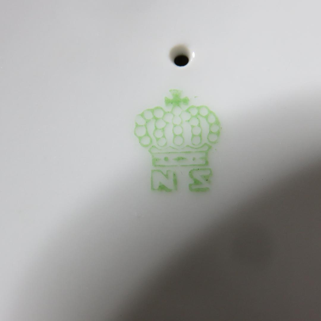 名古屋製陶所 大冠マーク NS シュクリエ 砂糖入れ 共箱 トング付き 欠け