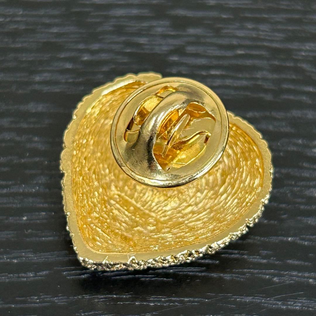 ディオール　ピンバッチ　エンブレム　ハート　ロゴモチーフ　ブローチ　バッチ　箱付