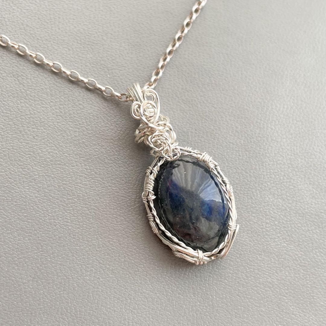 ブルーラブラドライトペンダントトップ、カイヤナイト＆フローライト、計3点