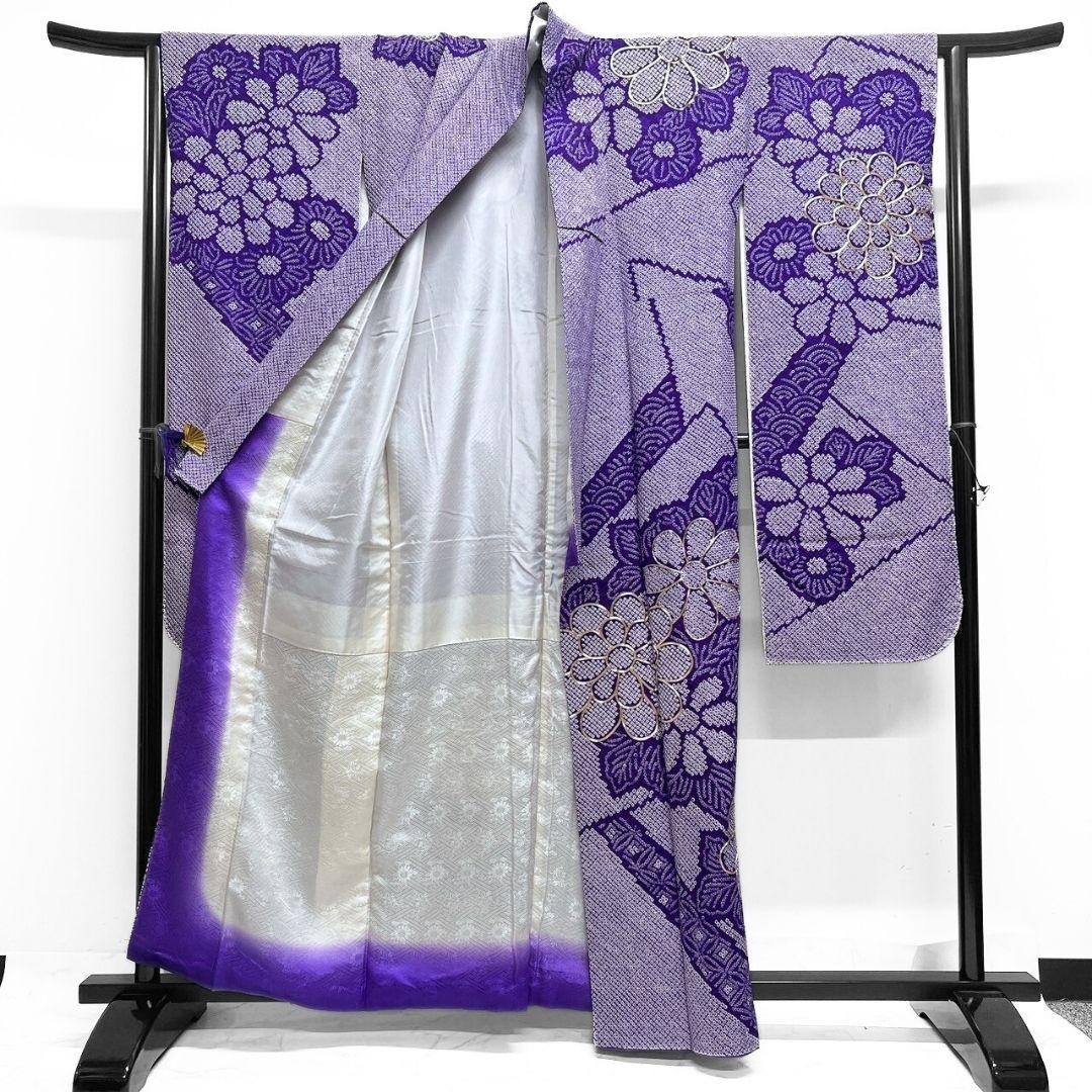 総絞り　金駒刺繍　七宝　観世水　振袖　晴れの日　成人式　卒業式　着物　114p