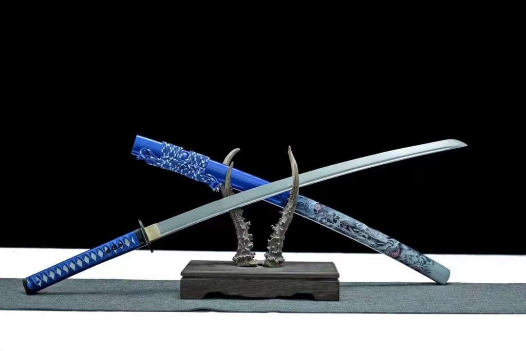 1063-武具 刀装具 日本刀　模造刀 居合刀 武士道 武蔵 鑑賞用 手鍛造打