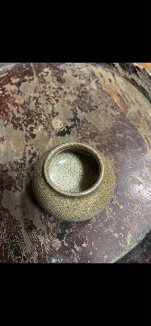 李朝 白磁小壺 丸壺 (塩笥盃)