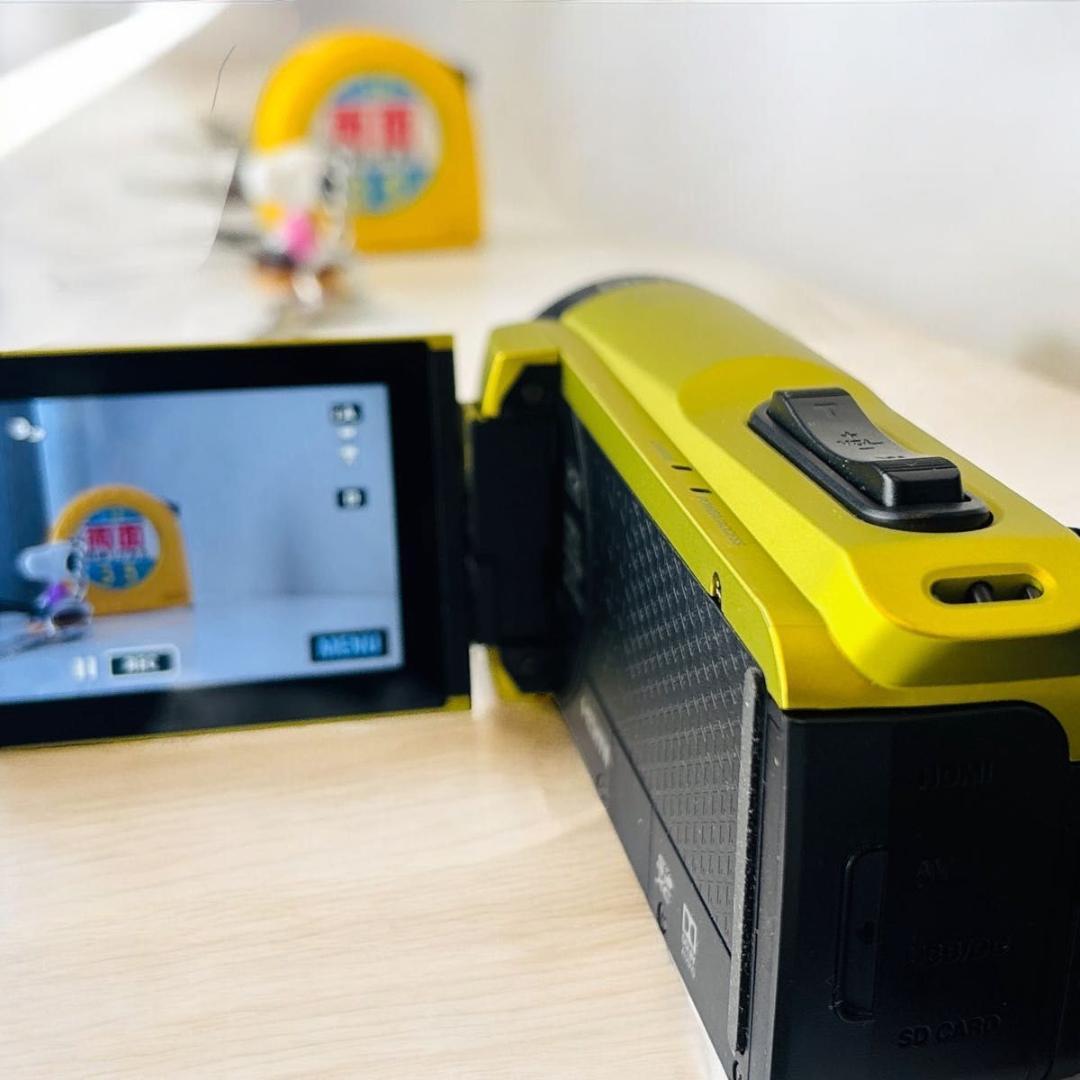 【側面固定不備】Victor JVC GZ-R480-Y イエロー