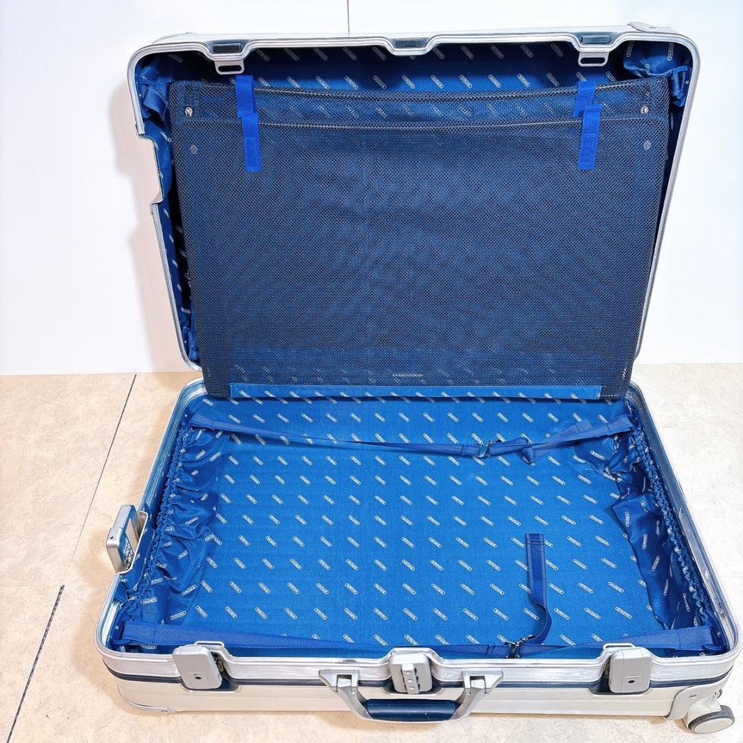 激レア　リモワ シルバーインテグラル プルタブ 2+4輪 TSAロックベルト付