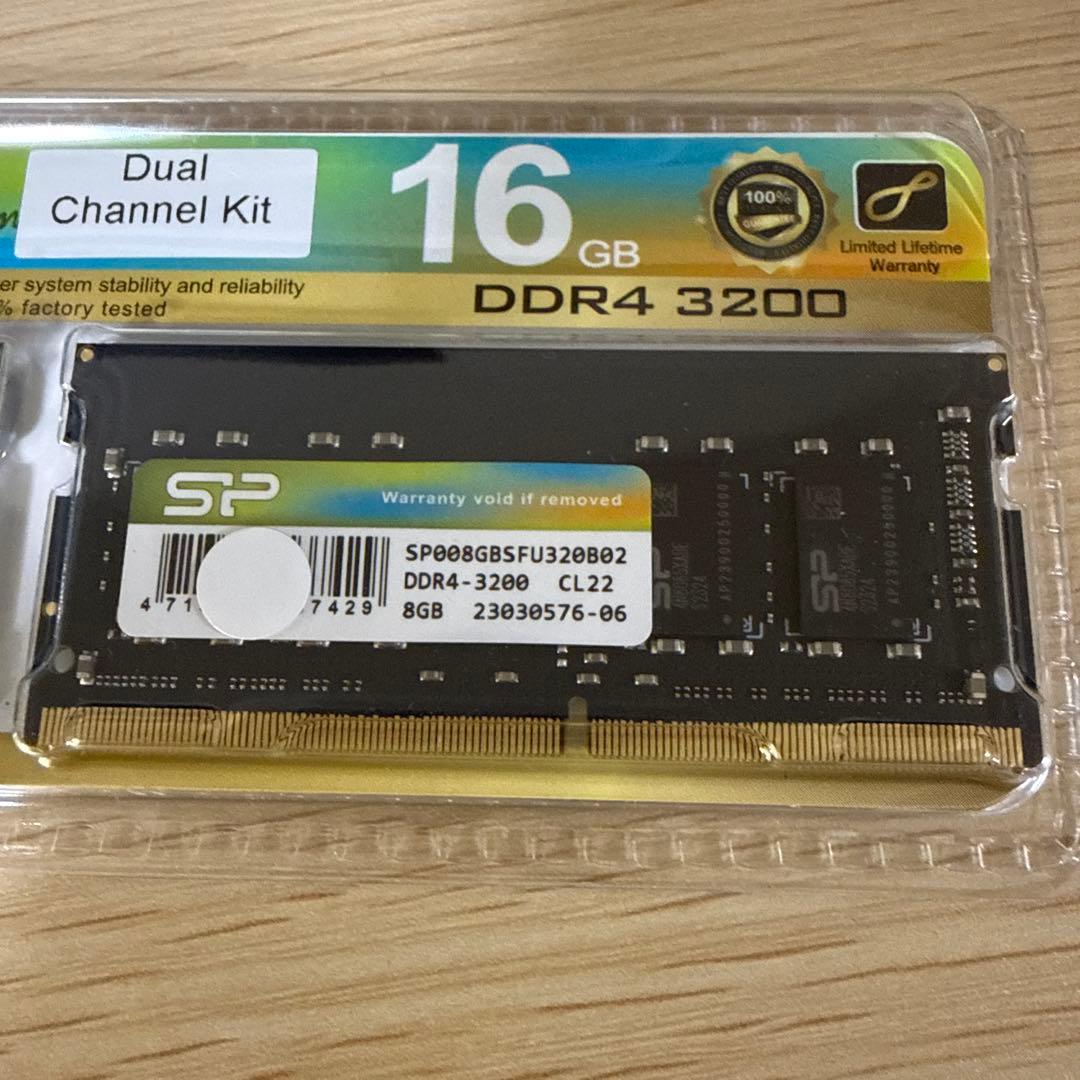 新品未開封 SP DDR4-3200 8GB×2枚 (16GB) ②