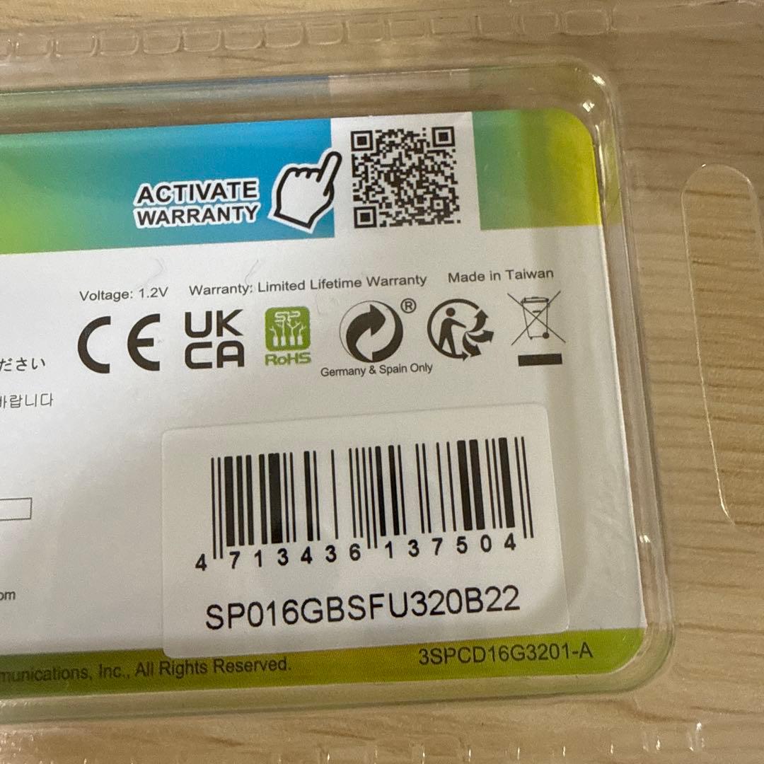 新品未開封 SP DDR4-3200 8GB×2枚 (16GB) ②