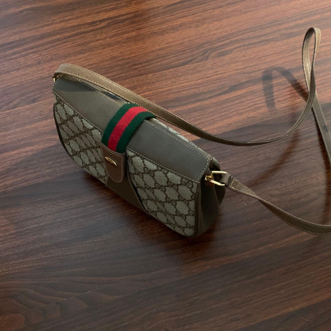 オールドグッチシェリーライン美品ショルダーバッグ