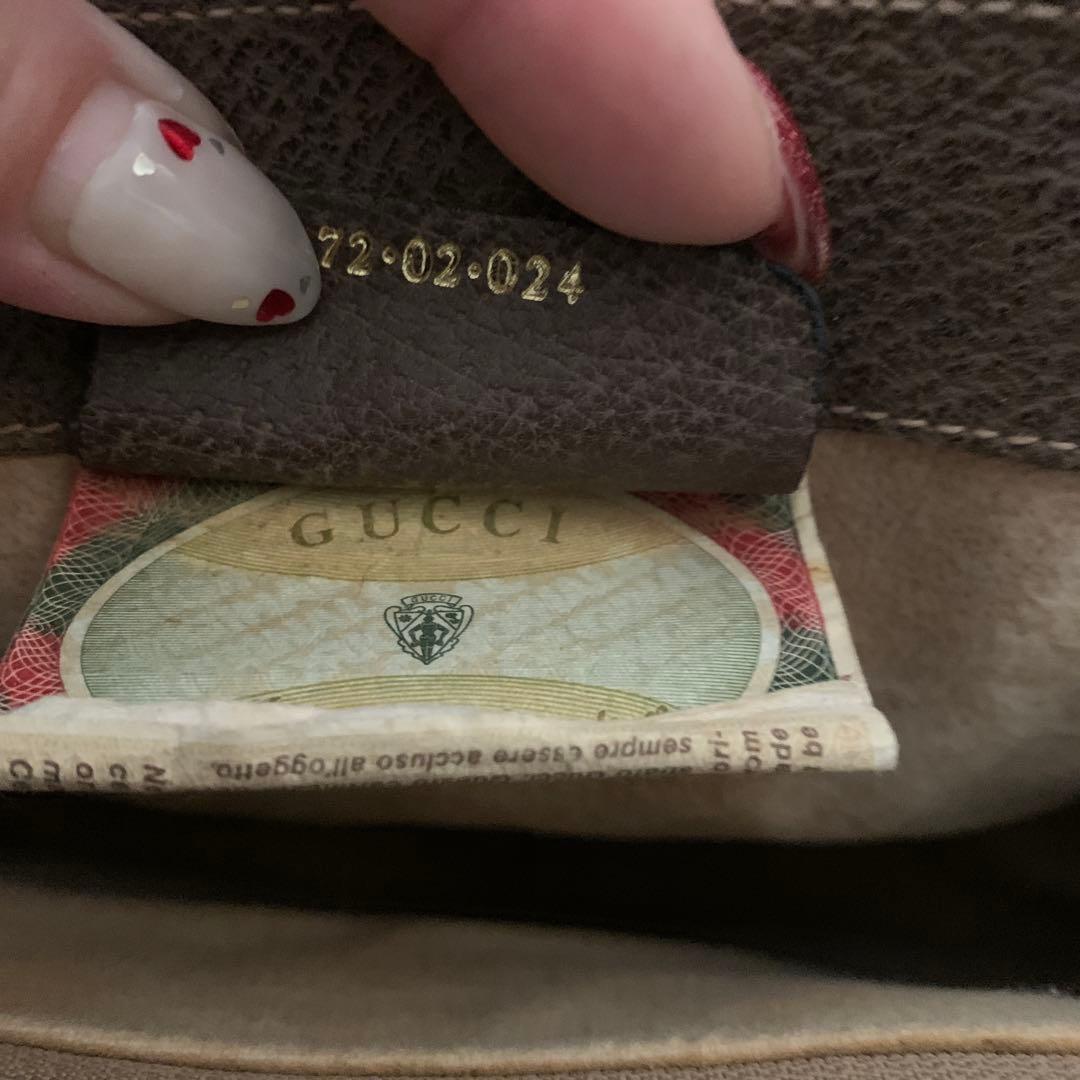 オールドグッチシェリーライン美品ショルダーバッグ