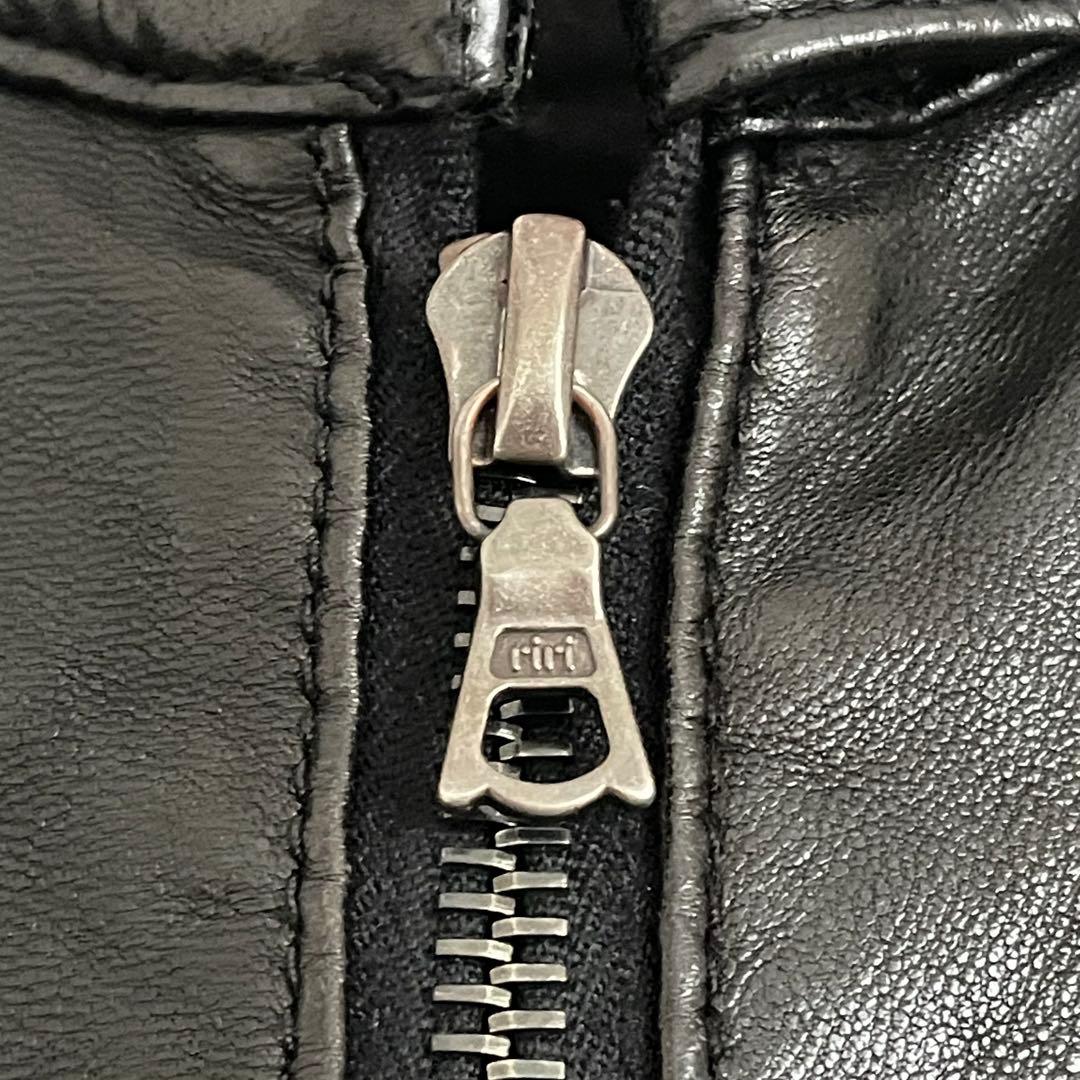 TOMORROWLAND 羊革 ジャケット 黒 L シープレザー ラムスキン