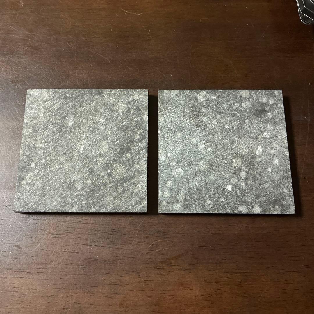 石工房　森のふくろう　2体セット　 石台座付き