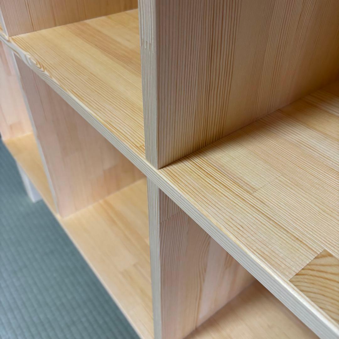 ハンドメイド　脚付き格子本棚・ラック　オーダー受け付けます。