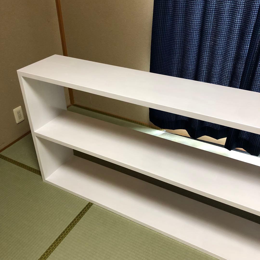 ハンドメイド　脚付き格子本棚・ラック　オーダー受け付けます。