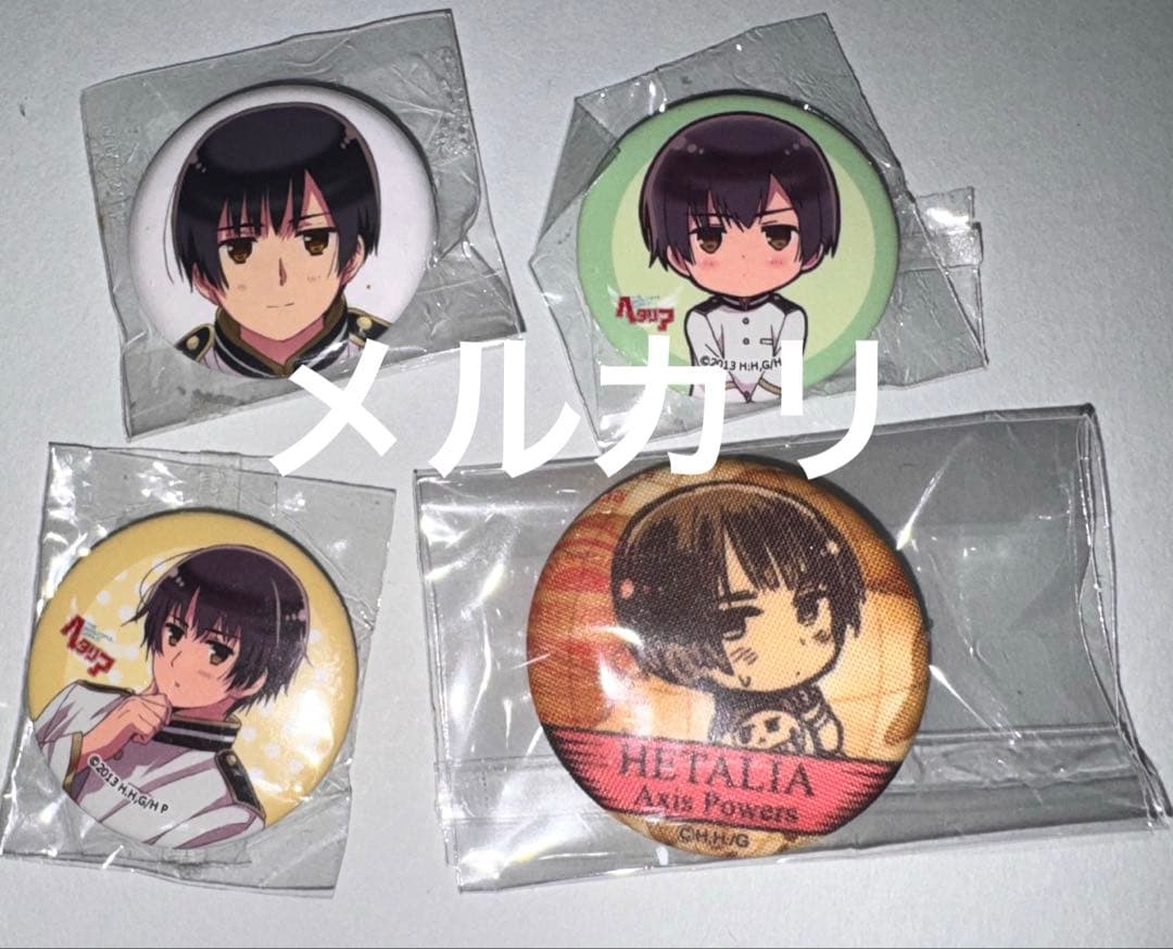 ヘタリア 日本 缶バッジセット③