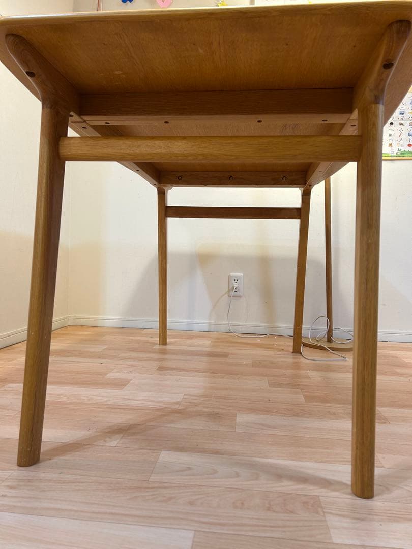 【ムーデン】イデー IKI オーク材 ダイニングテーブル 幅1250