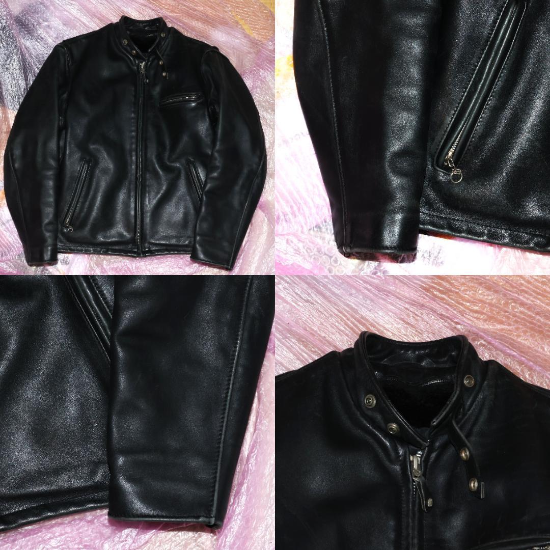 Schott 641裏ボアライナー脱着レザーライダースジャケット40ショットL