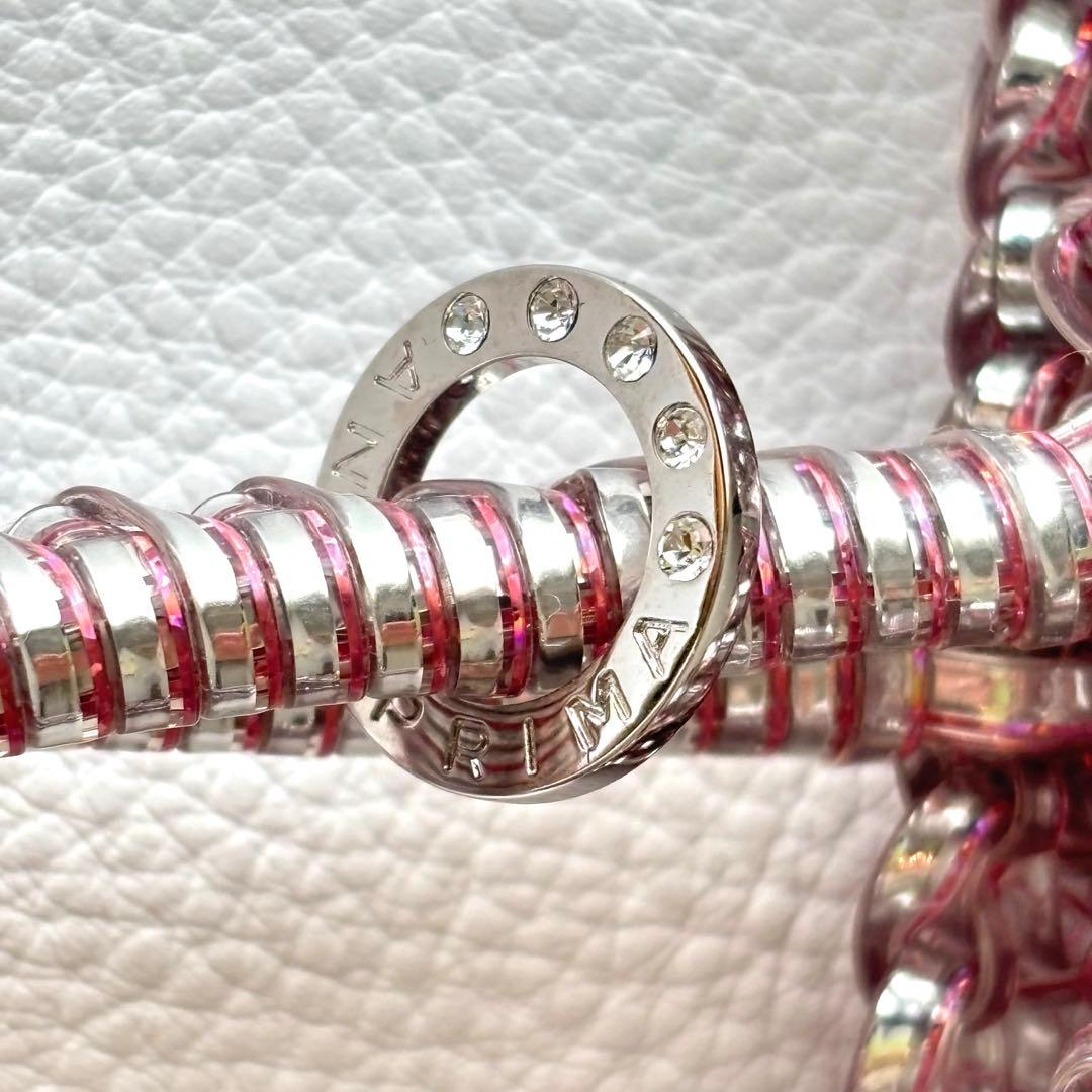 極美品✨アンテプリマ　ミニバッグ　ハンドバッグ　ワイヤーバッグ　ピンク　シルバー