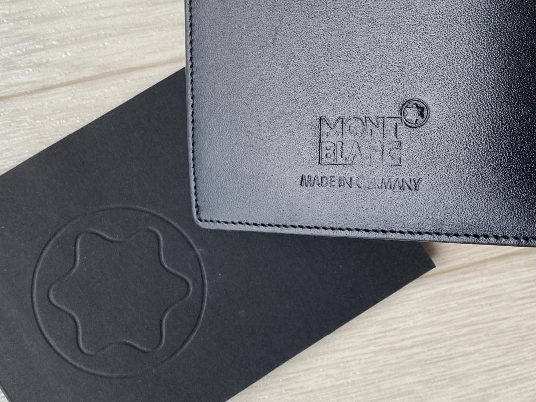 ドイツ製 モンブラン ノート 本革 レザー ブラック スモールサイズ