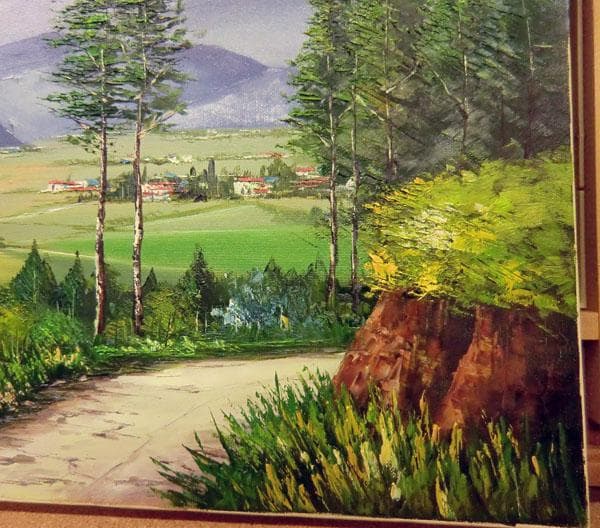 久世康弘　北アルプス　F10　油絵　額縁サイズ