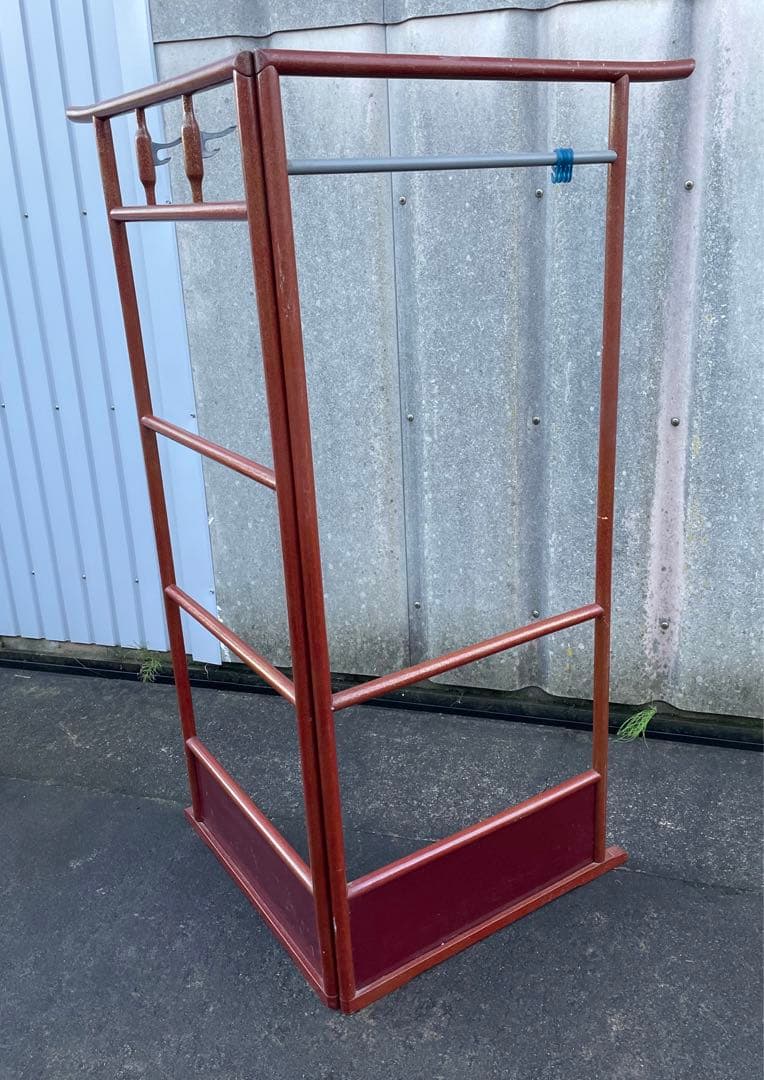 稀少/古道具/当時物/無垢材/木製/衣紋掛け/衣桁/着物掛け/28