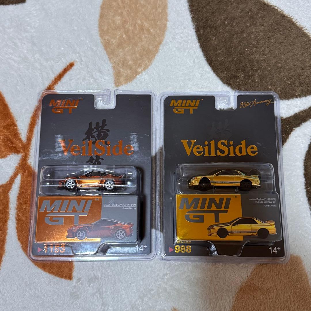 MINI GT VeilSide ミニカー 2台セット+Tシャツ2枚＋ポスター