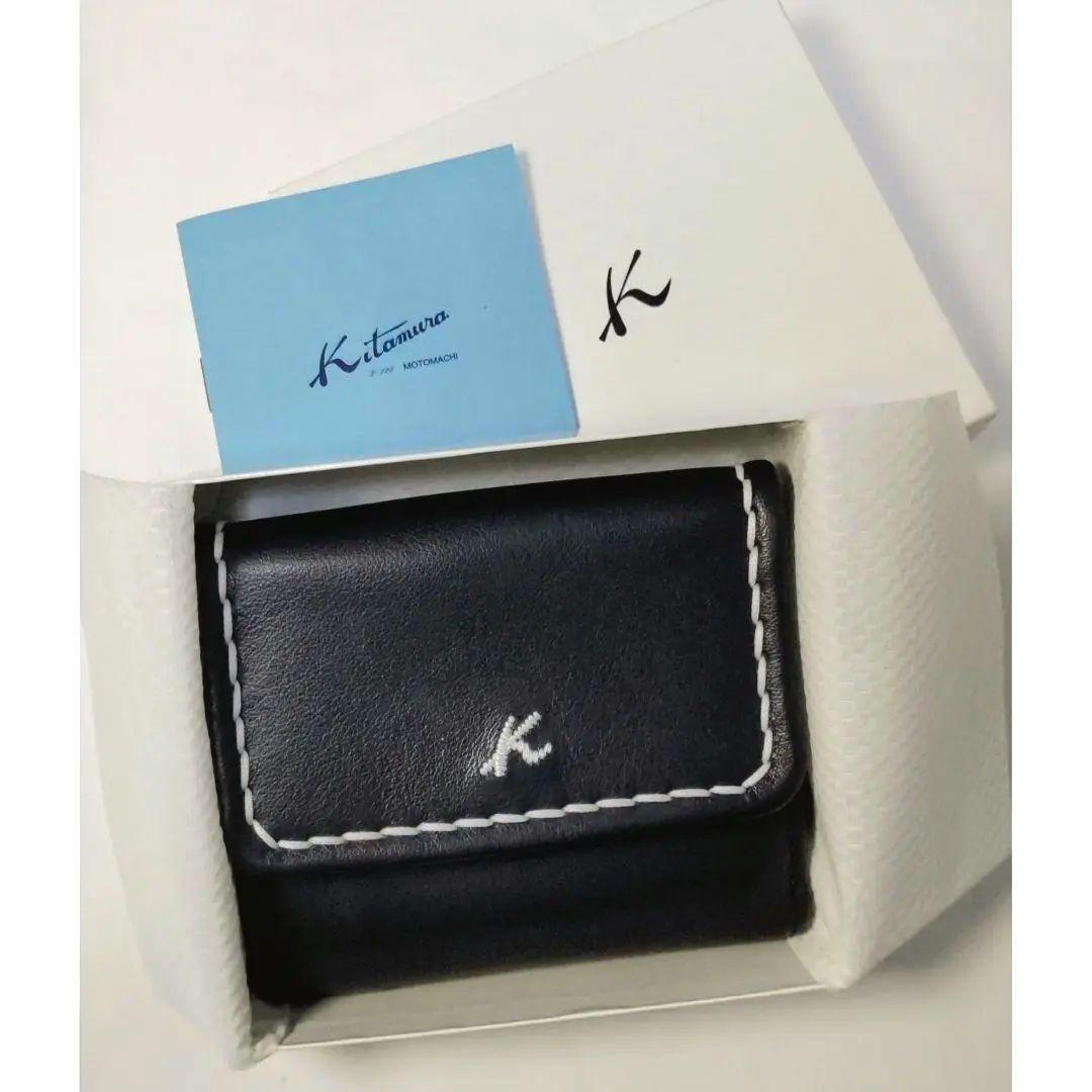 ★完売品★未使用品★Kitamura/キタムラ☆レザー二つ折り財布☆