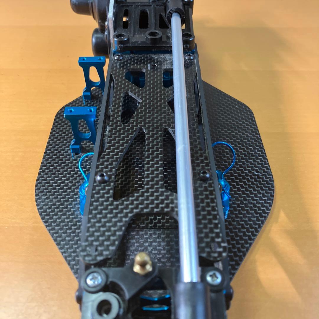 【レア】タミヤ ラジコン DF03 カーボンシャーシ　前後ギアボックス付き