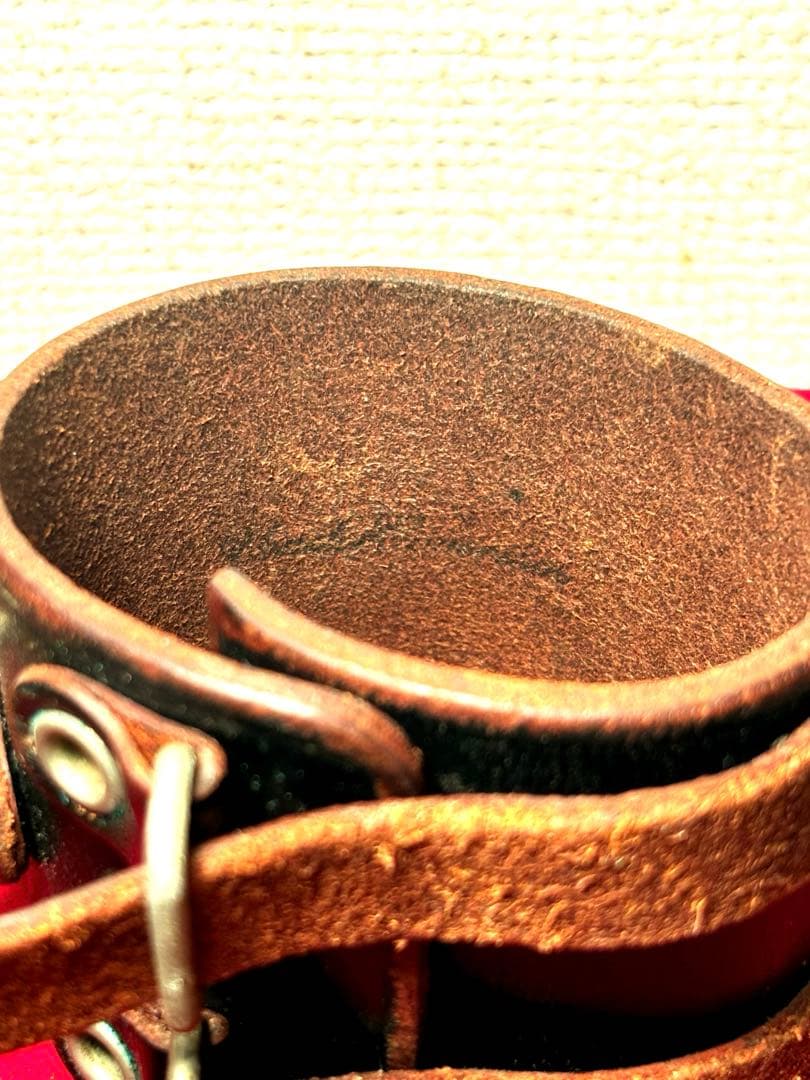 アンダーカバー レザー リストバンド affa ブラック ブレスレット