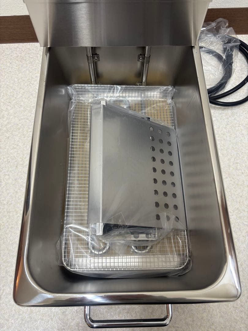 【業務用】ニチワ 電気フライヤー ステンレス製 ミニミニフライヤー 【未使用品】