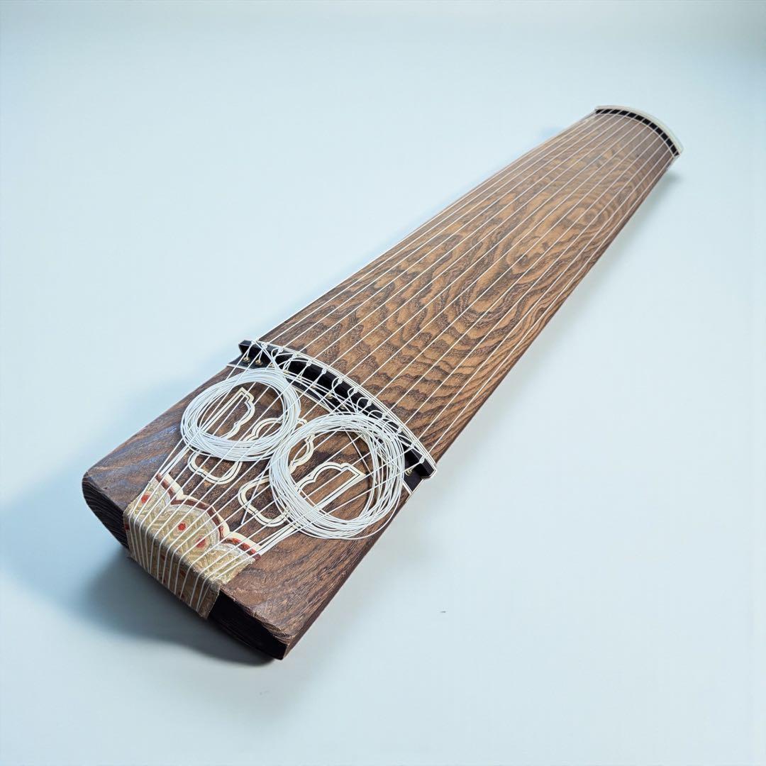 【最上級品】くり甲 綾杉彫 13絃箏 琴 透かし玉縁包み