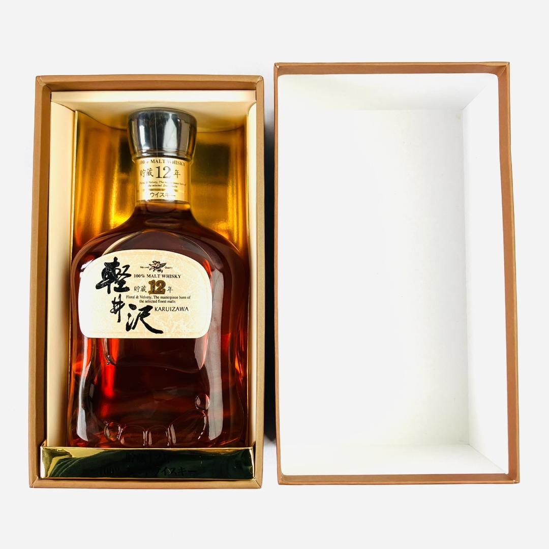 未開栓　メルシャン 軽井沢 貯蔵12年 100%モルトウイスキー　箱付き　美品