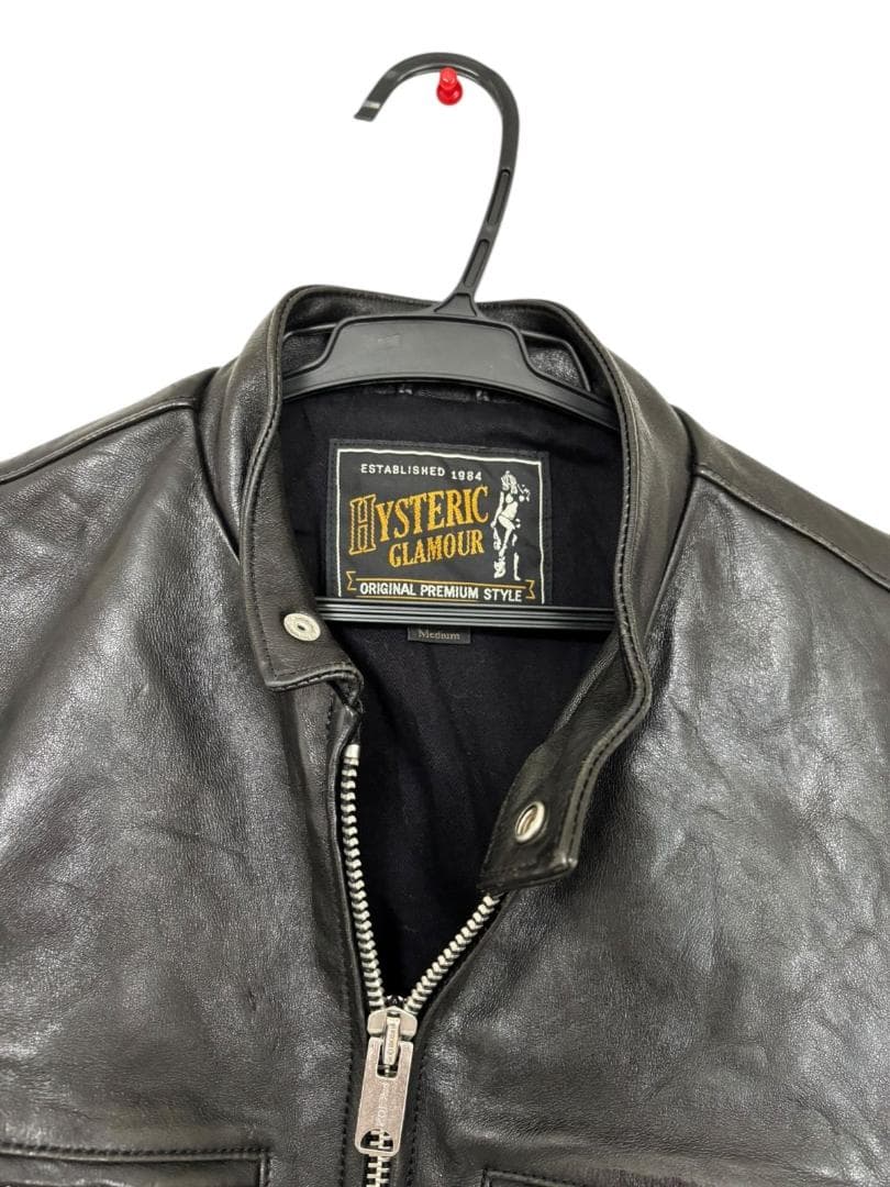 ヒステリックグラマー レザージャケット 長袖 ブラック メンズ M G5