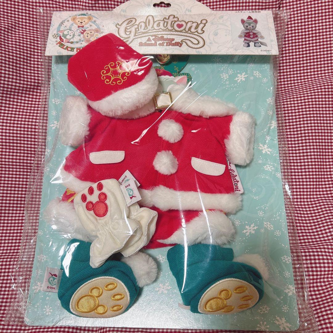 【新品.台紙付き】☆ディズニーシー☆ジェラトーニ　サンタクリスマスコスチューム☆