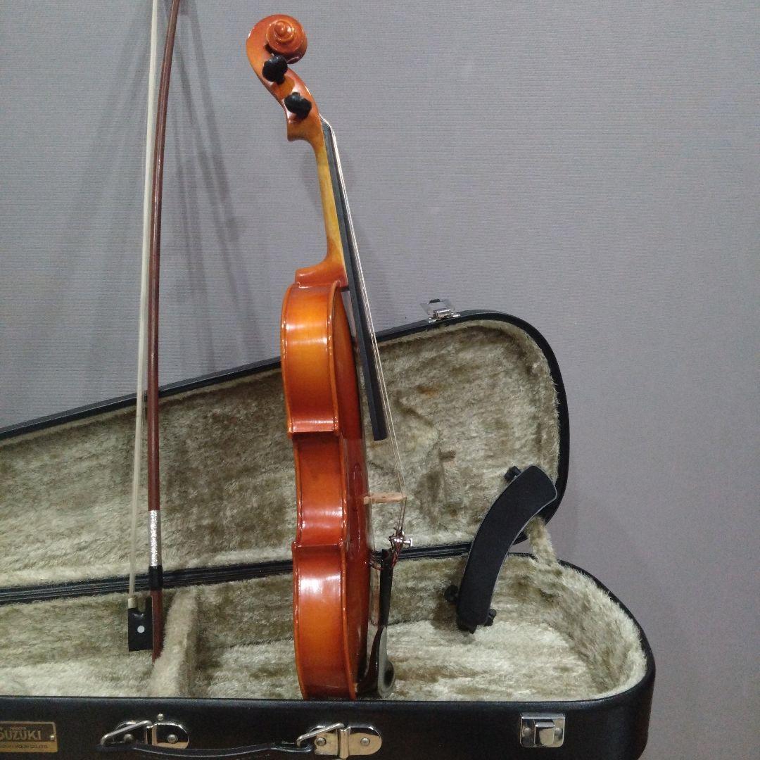 バイオリン SUZUKI スズキ 220 1/4 弓＆肩当て付き