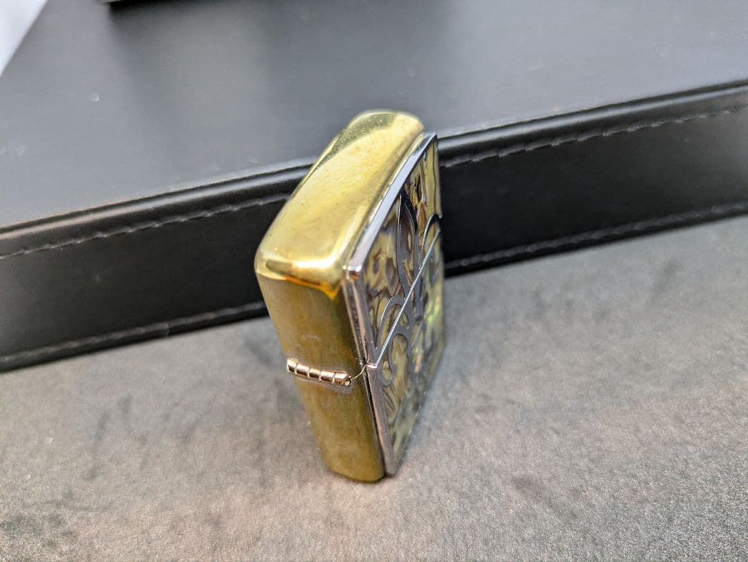 zi 17　シェル貼り　貝貼り　ジッポー