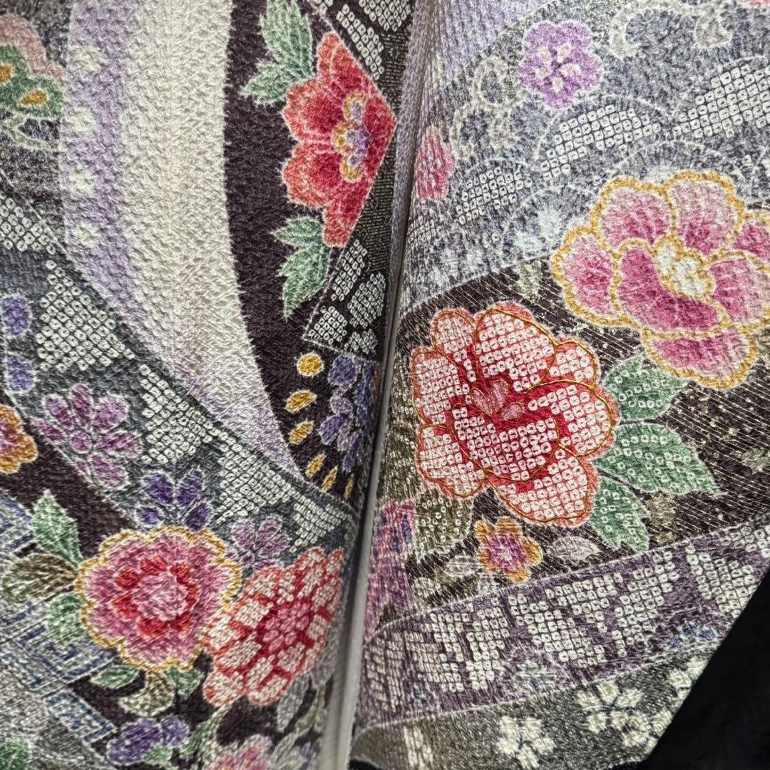 総絞り　本絞り　熨斗　友禅　金彩　白地　ガード加工　フルセット　振袖　振り袖