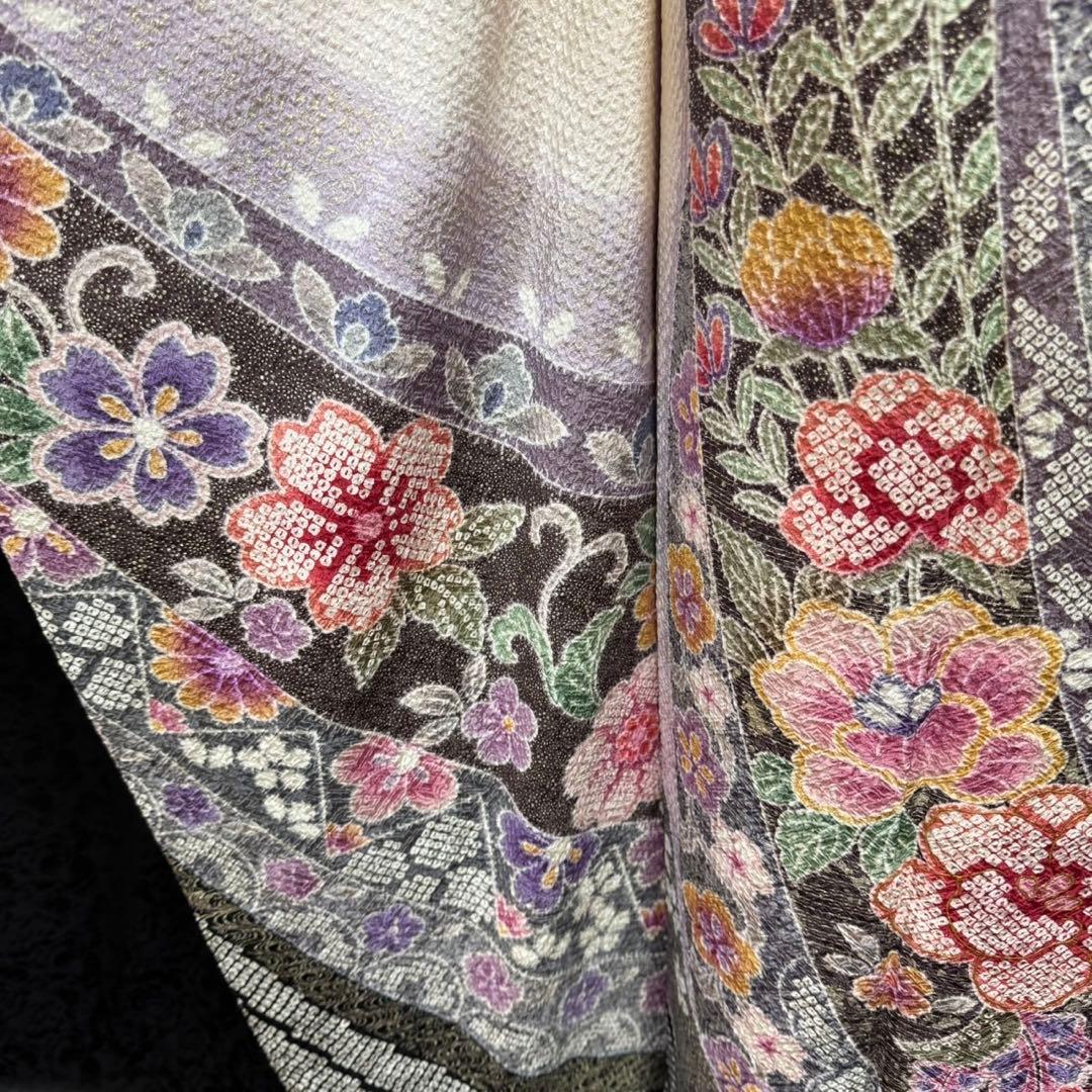 総絞り　本絞り　熨斗　友禅　金彩　白地　ガード加工　フルセット　振袖　振り袖