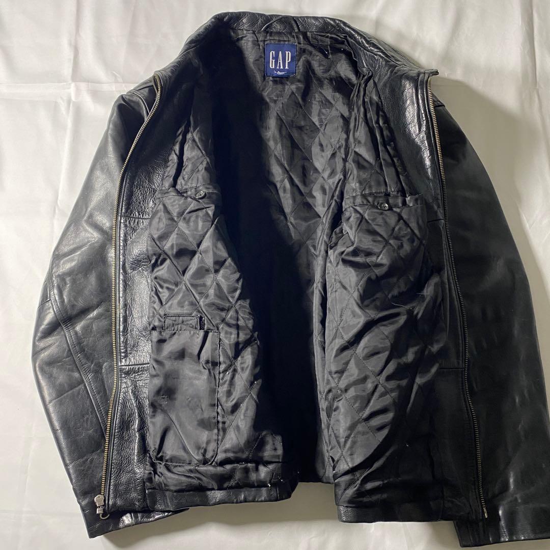 ジャケット・アウター 00s Gap Leather Jacket Black Y2K