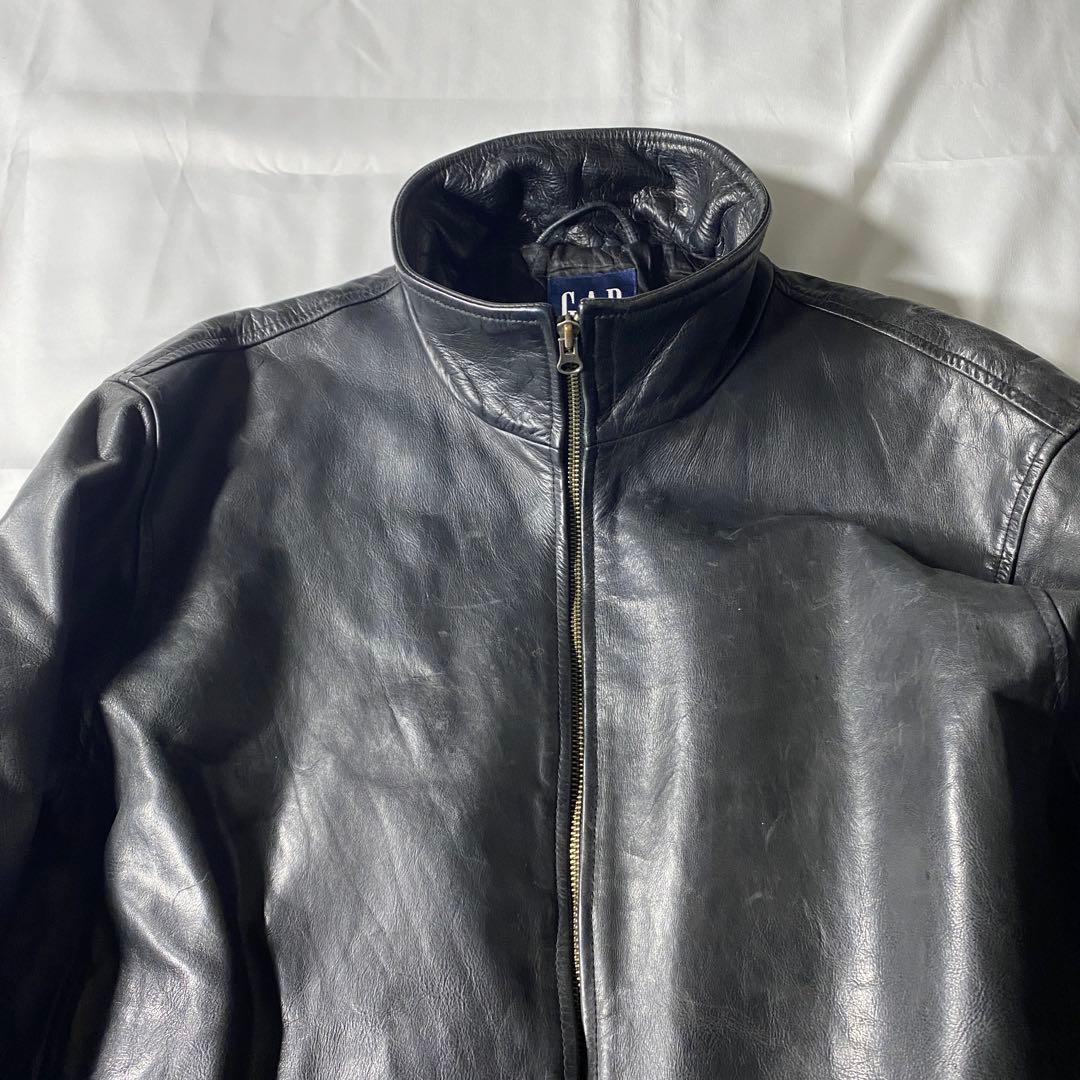 ジャケット・アウター 00s Gap Leather Jacket Black Y2K