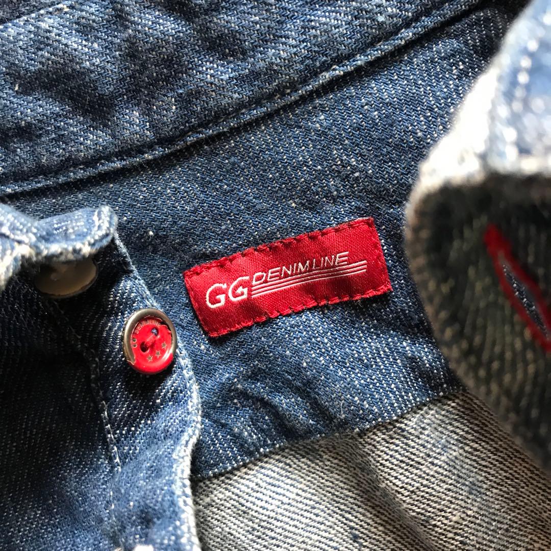 アトリエgg リネンダンガリーシャツ3ハーフ