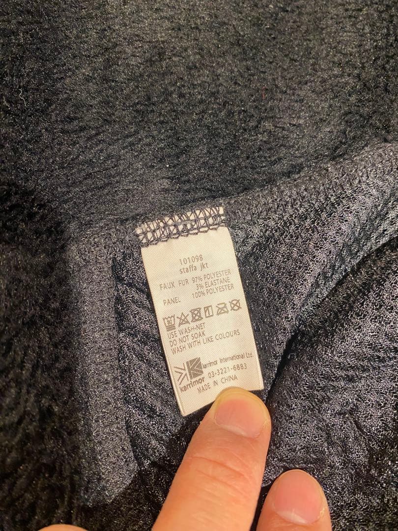 Karrimor staffa jkt フリース・S・黒・ポーラテック・タグあり